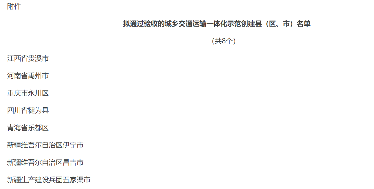 天迈城乡一体化方案结硕果 禹州城乡交通一体化示范项目通过验收